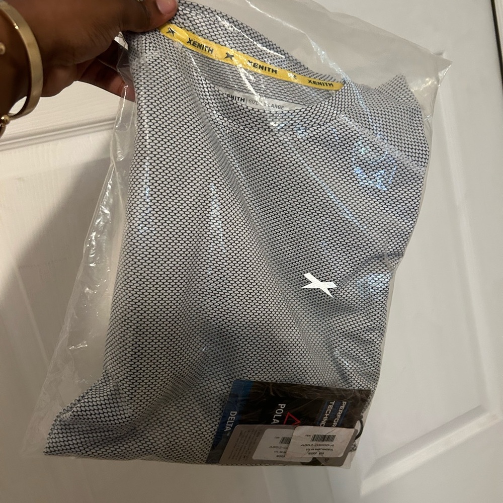 Delta Black and White Performance Polo (You get 2)